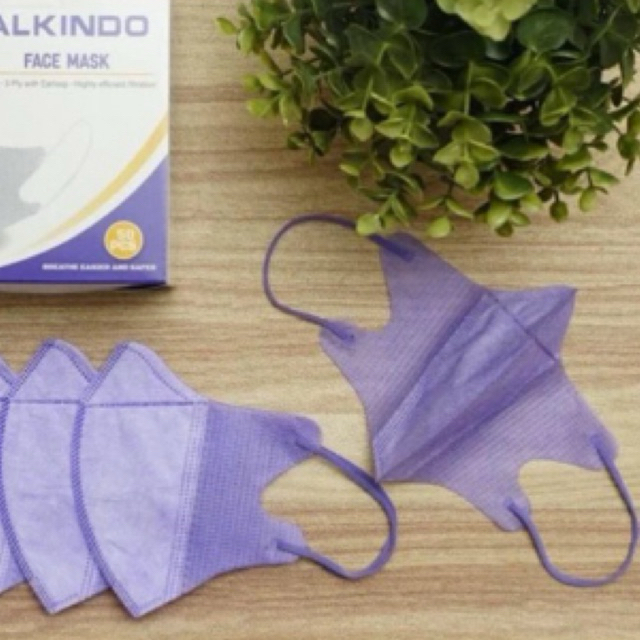 Masker Duckbill 3Ply 1 Box 50 Pcs Warna Ungu Lilac
