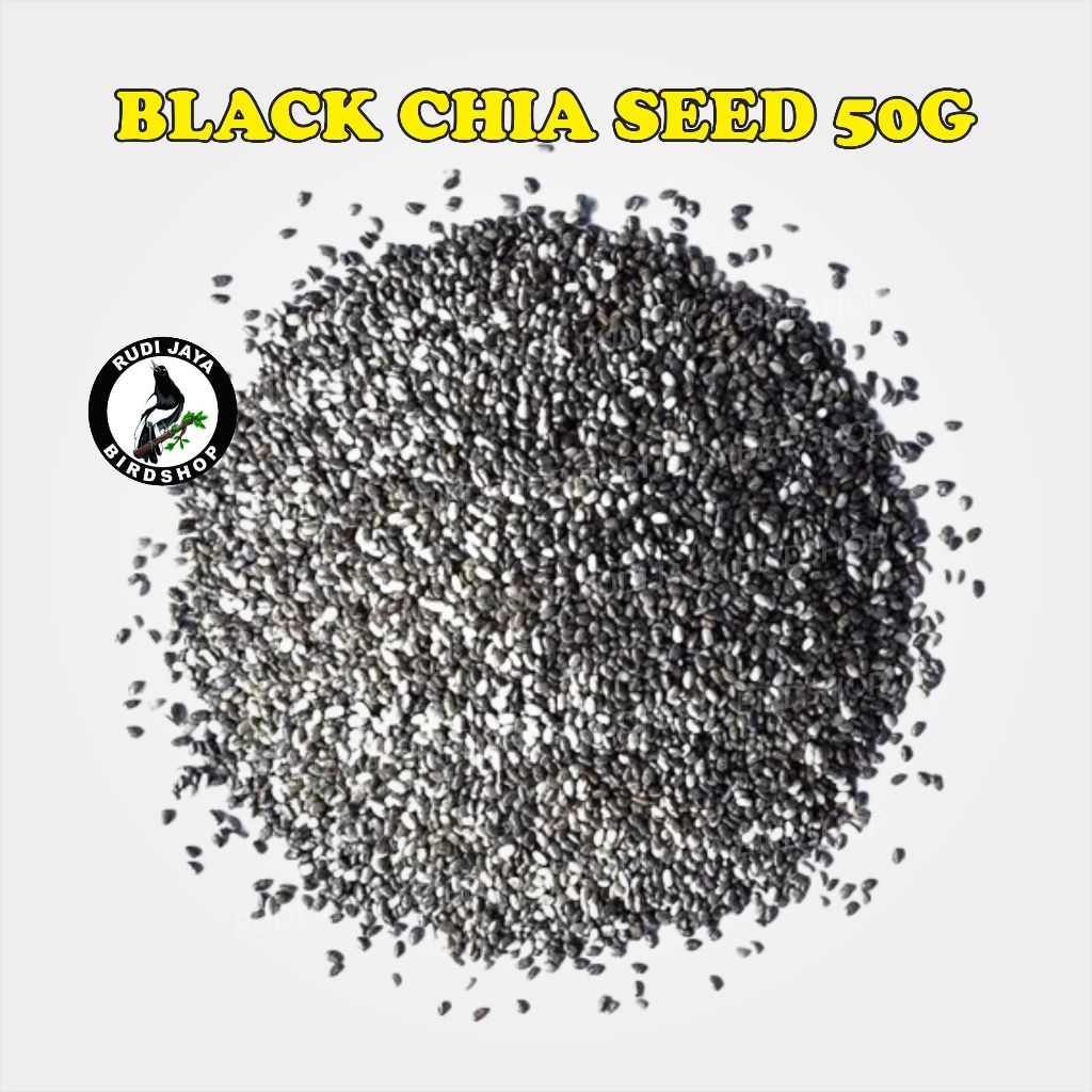 

BIJI BLACK CHIA SEED 50 GRAM KAYA OMEGA 3 ANTIOKSIDAN TINGGI PAKAN MAKANAN BURUNG KENARI FINCH