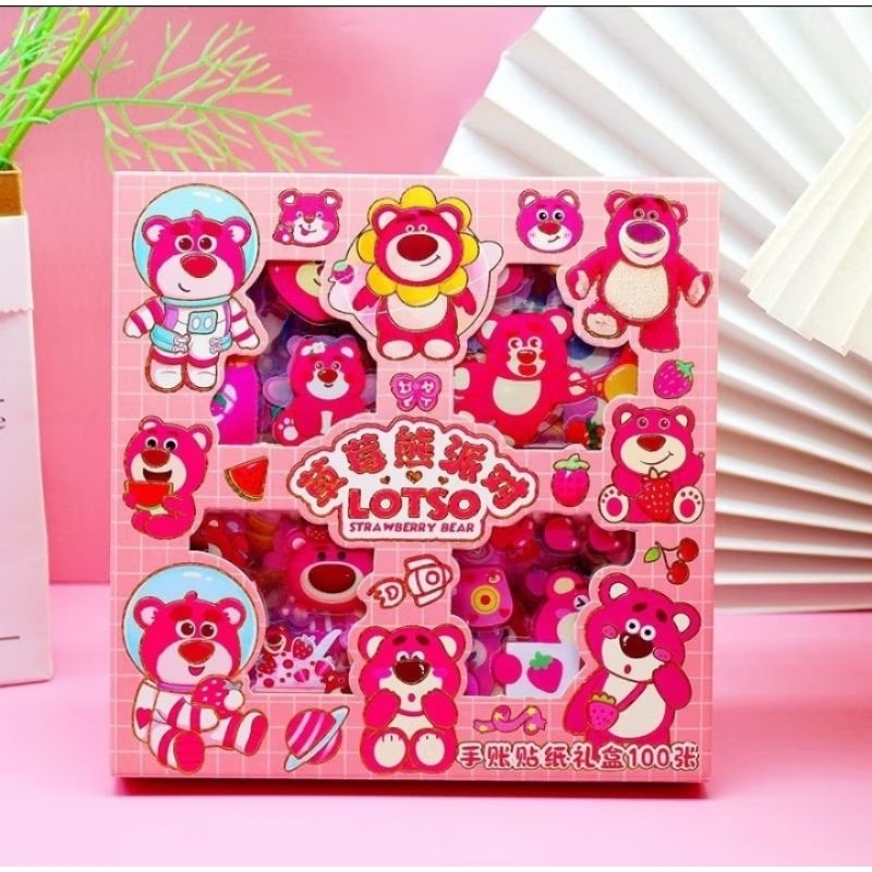 

100 Lembar Sticker Lucu 2D Sanrio Karakter Kuromi dan Melody cinnamorol hello kitty momo Mobile Legend Princess Dll Isi 100