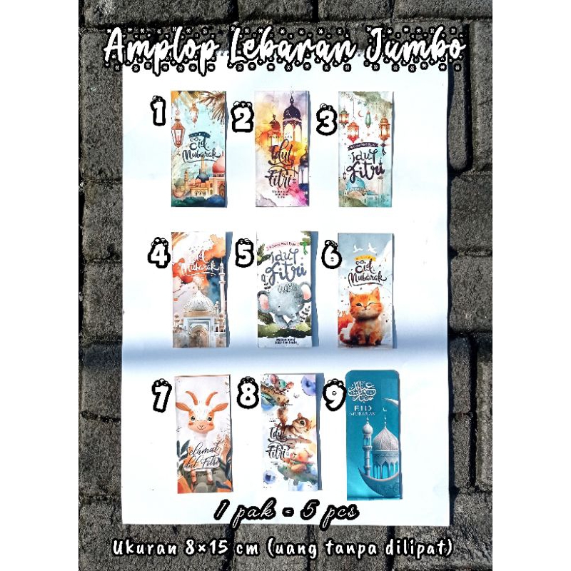 

AMPLOP LEBARAN PANJANG AMPAU UANG TANPA DILIPAT