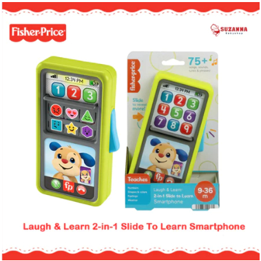 Fisher Price HLY61 Laugh & Learn 2-in-1 Slide To Learn Smartphone