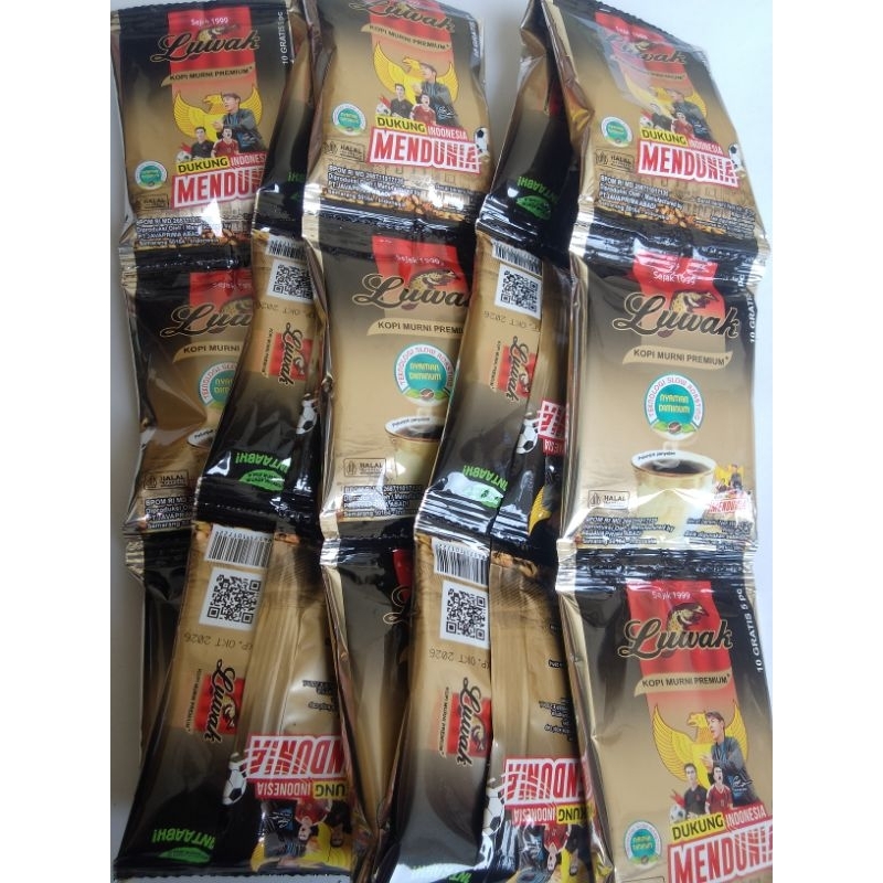 

Kopi LUWAK Kopi Premium 6,5g (1rtg isi 15 pcs)