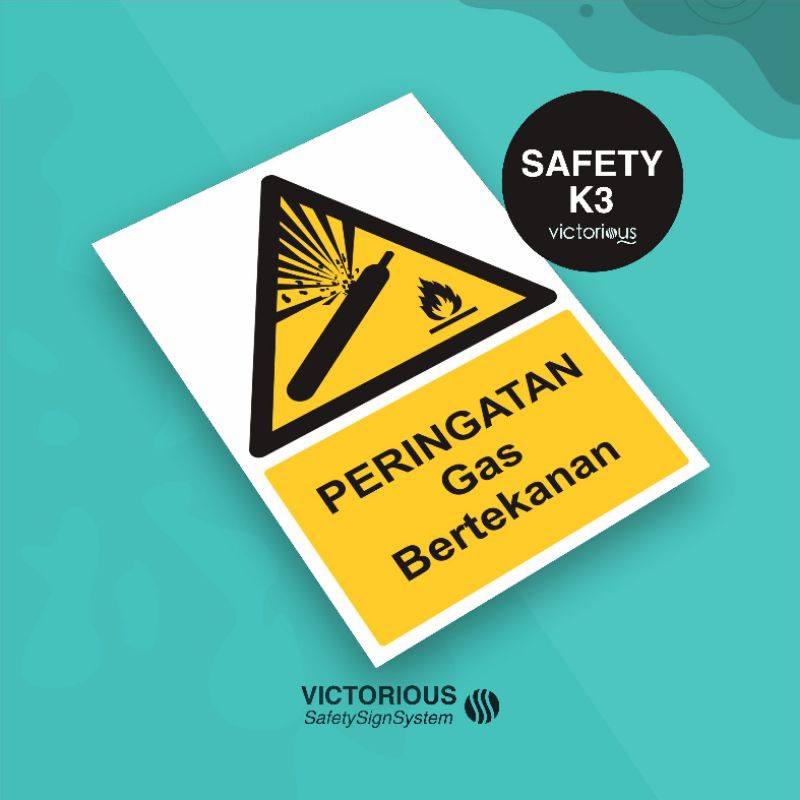 

Sticker Safety K3 Peringatan Gas Bertekanan | Sticker Vinyl Tahan Air