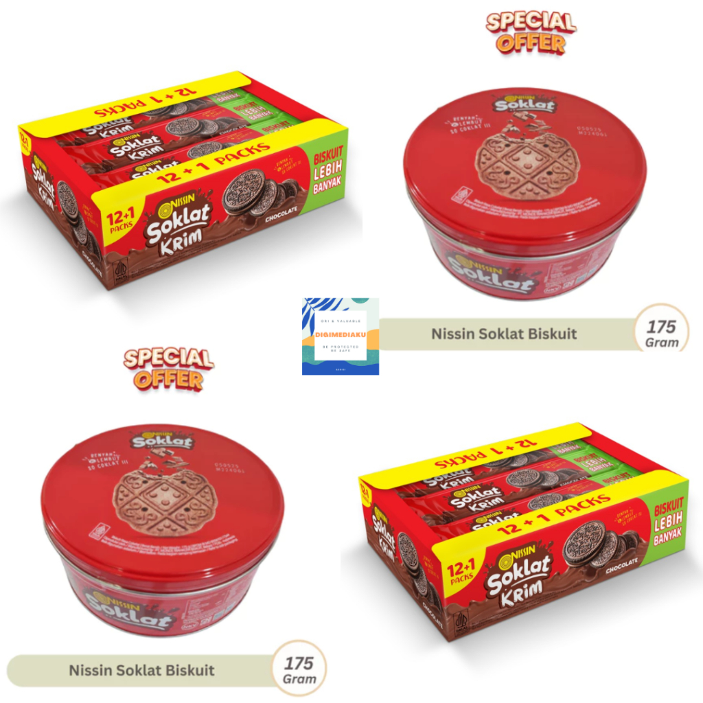 

NISSIN SOKLAT KRIM NISSIN COKLAT KRIM 1 box isi 12 pack NISSIN SOKLAT KRIM 175 gr