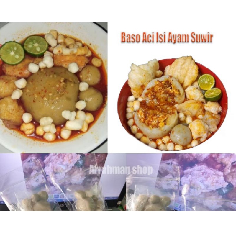 

[beli 1 gratis 1 bungkus] Baso Aci ayam suwir jumbo pedas