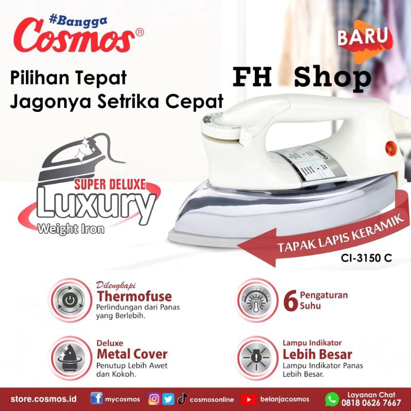 Cosmos Setrika - Keramik - CI-3150 C BATAM