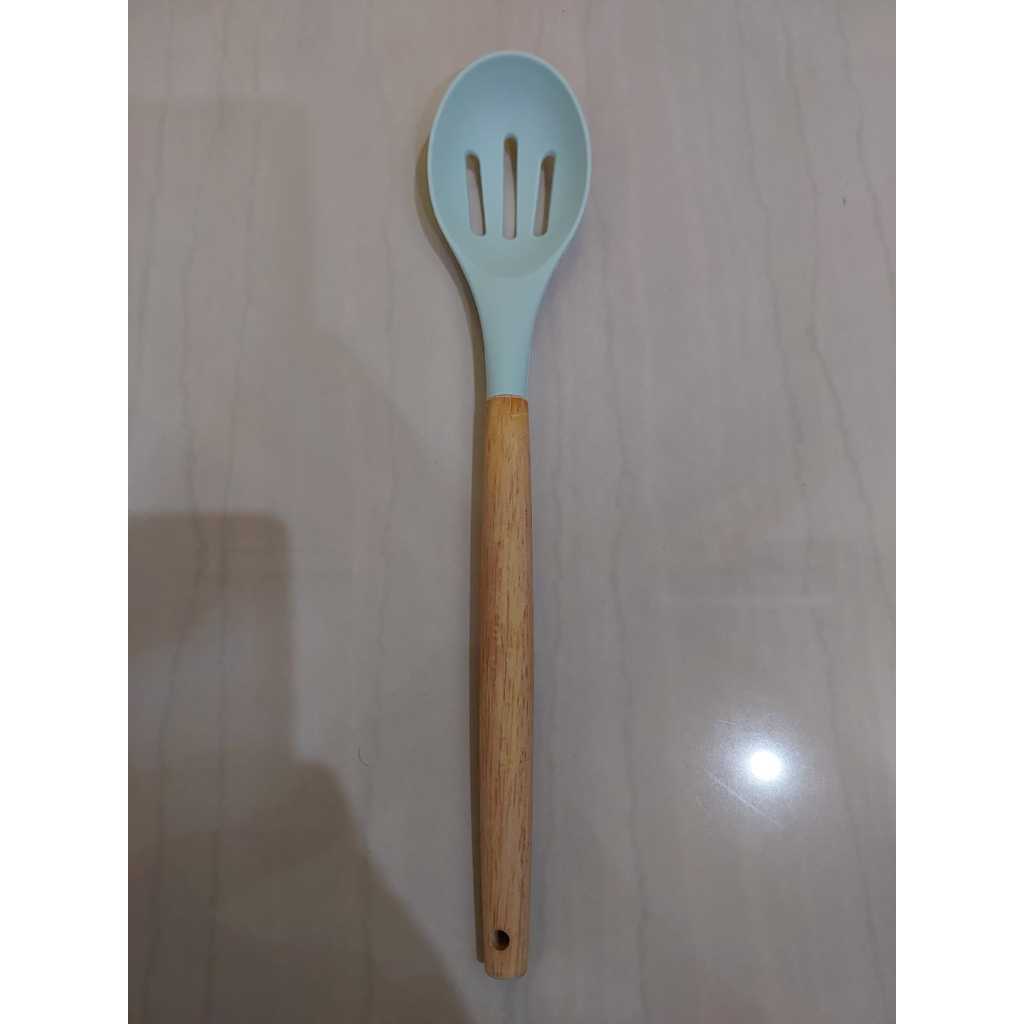 Sutil Silikon Gagang Kayu