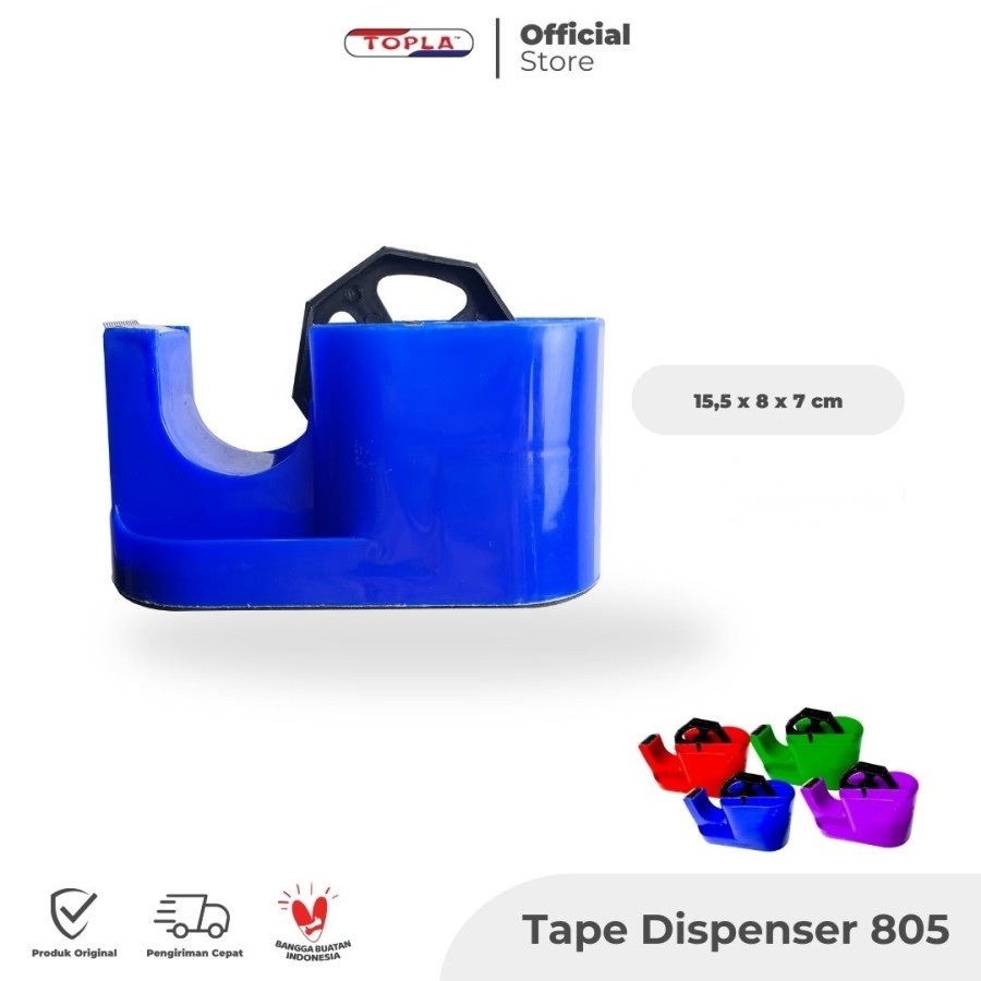 

Tape Dispenser Topla 805 ( Tape Cutter Pemotong Isolasi )