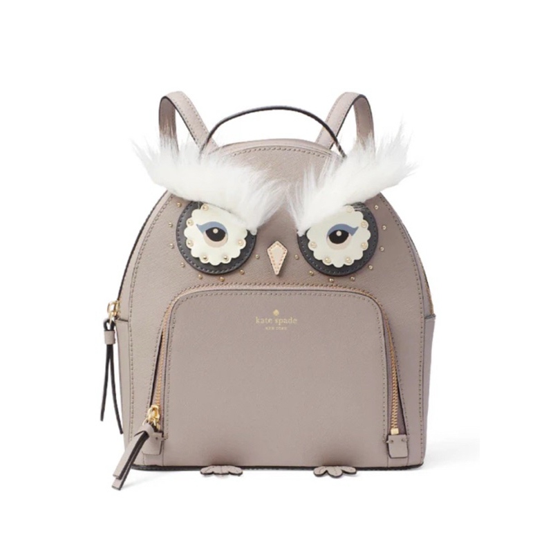 Preloved Kate Spade Star Bright Owl Tomi Grey Backpack (No Return)