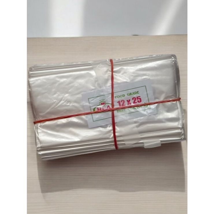Plastik HD bening ukuran 12x25