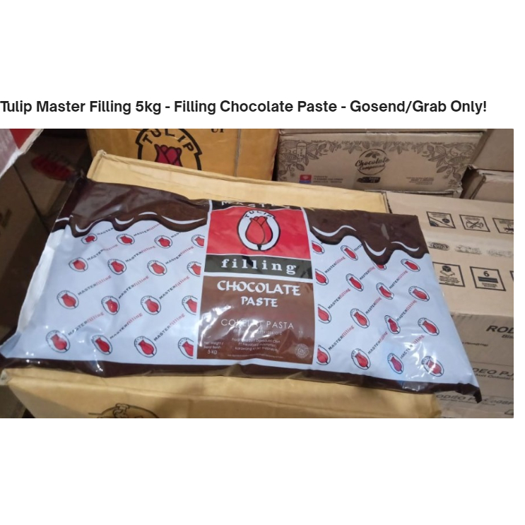 

Tulip Master Filling 5kg - Filling Chocolate Paste - Gosend/Grab Only!