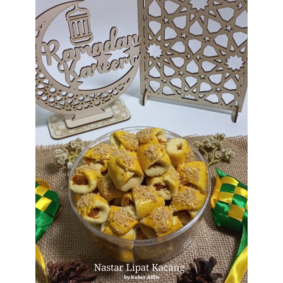 

Kue Kering Nastar Lipat Homemade Butiran Kacang Biking Nagih