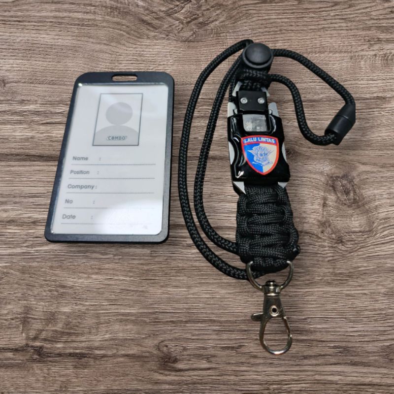 

tali lanyard id card custom lalu lintas polri
