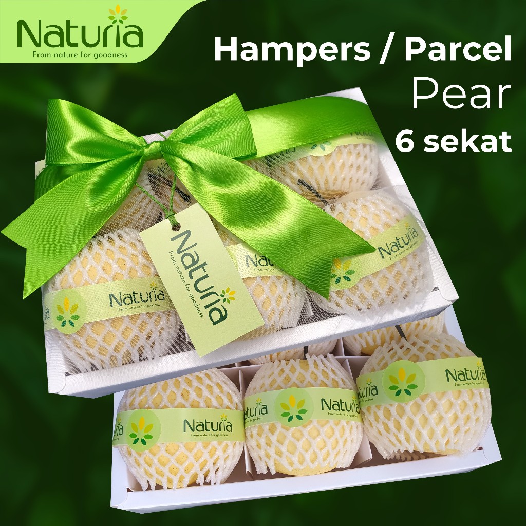

NATURIA hampers pear isi 6 parcel bingkisan hadiah gift buah segar sehat