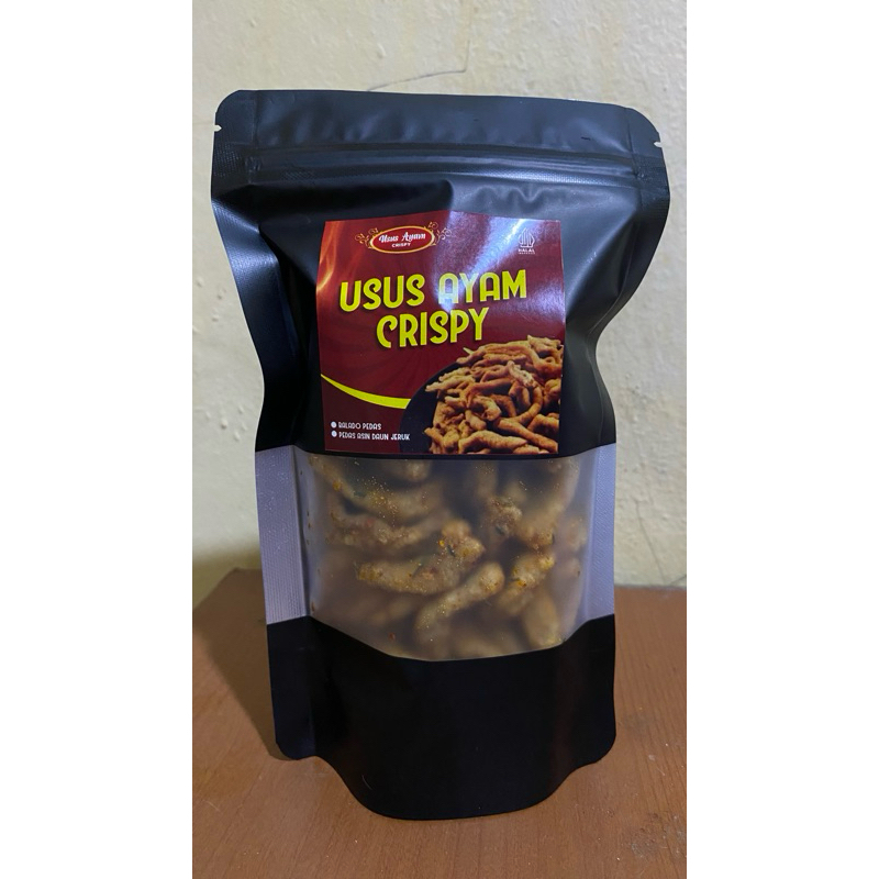 

usus ayam crispy pedas asin daun jeruk