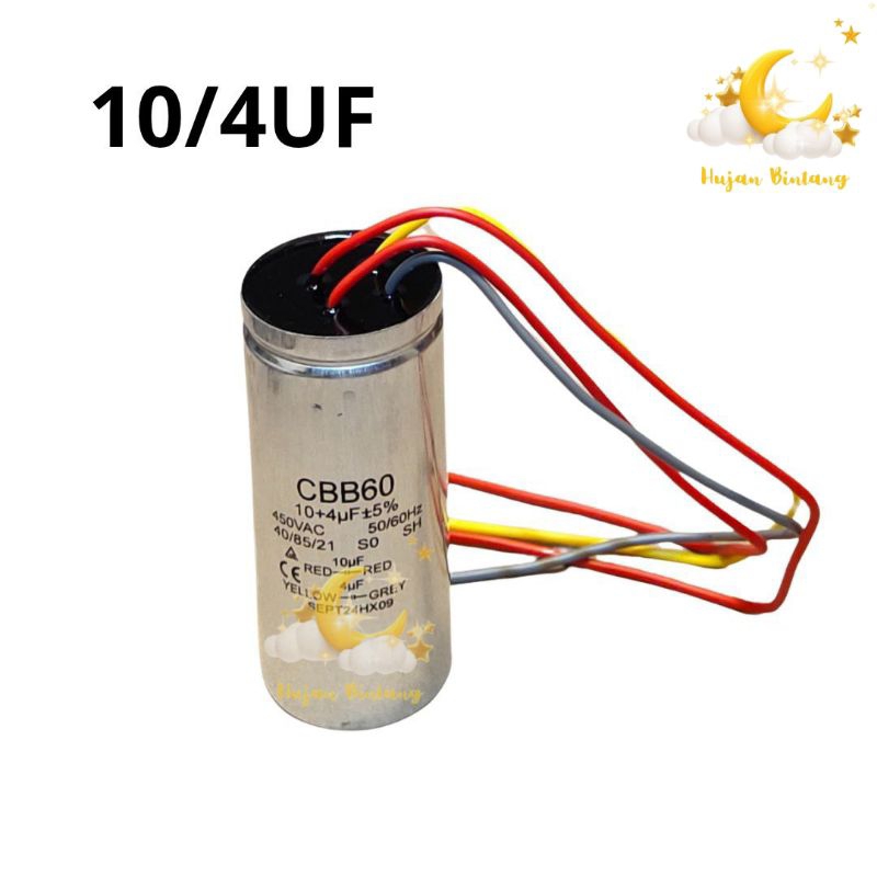 Kapasitor Mesin Cuci 2 Tabung Sanken CBB60 10/4uf Stainless 7kg 8kg 9kg 10kg 11kg 12kg 13kg 14kg 15k