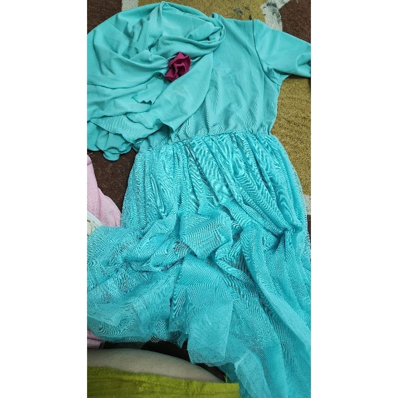 preloved muslim dress set tutu tosca anak