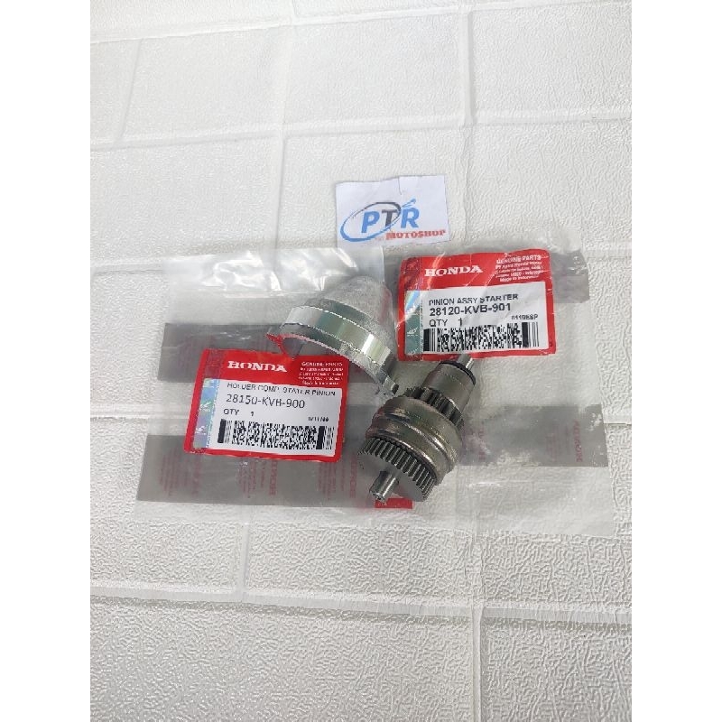 Gigi Pinion Stater Granat + Tutup Beat Fi, Vario Karbu, Scoopy, Spacy, Vario 110 Techno