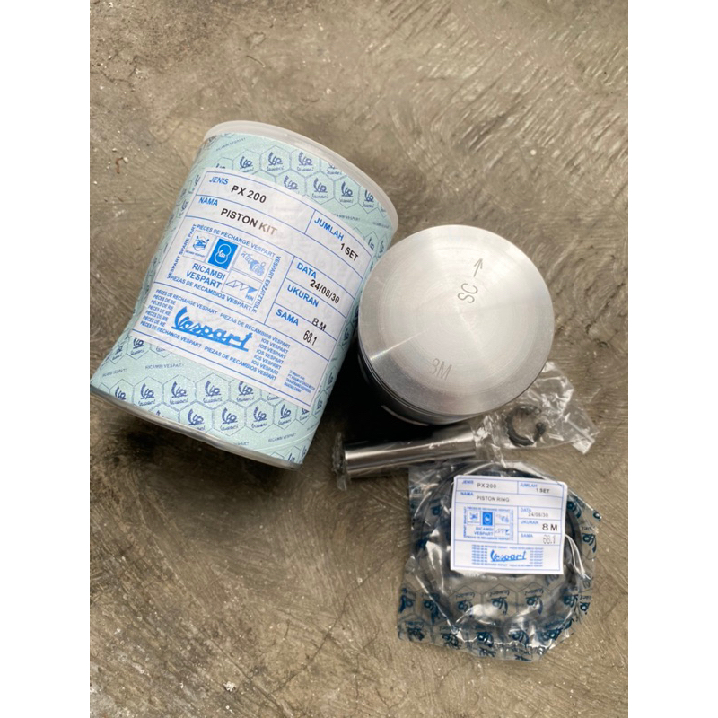 seher seker vespa spartan excel 200 ukuran 8M / 68.1 set lengkap