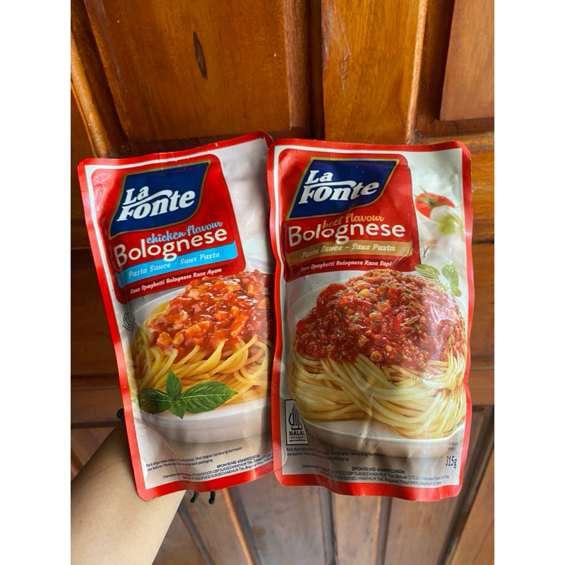 

La Fonte Saus Bolognese Chiken Flavour & Beef Flavour 290gr 315gr