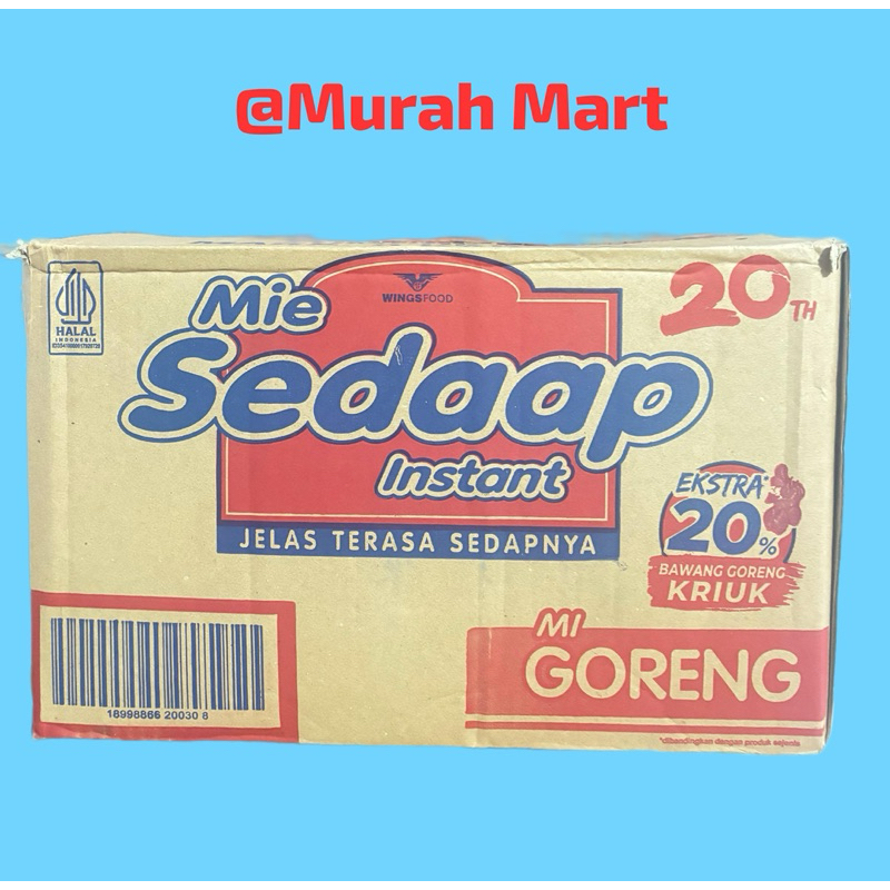 

(1 DUS ISI 40 PCS) MIE SEDAAP GORENG / SEDAAP SOTO / SEDAAP AYAM BAWANG