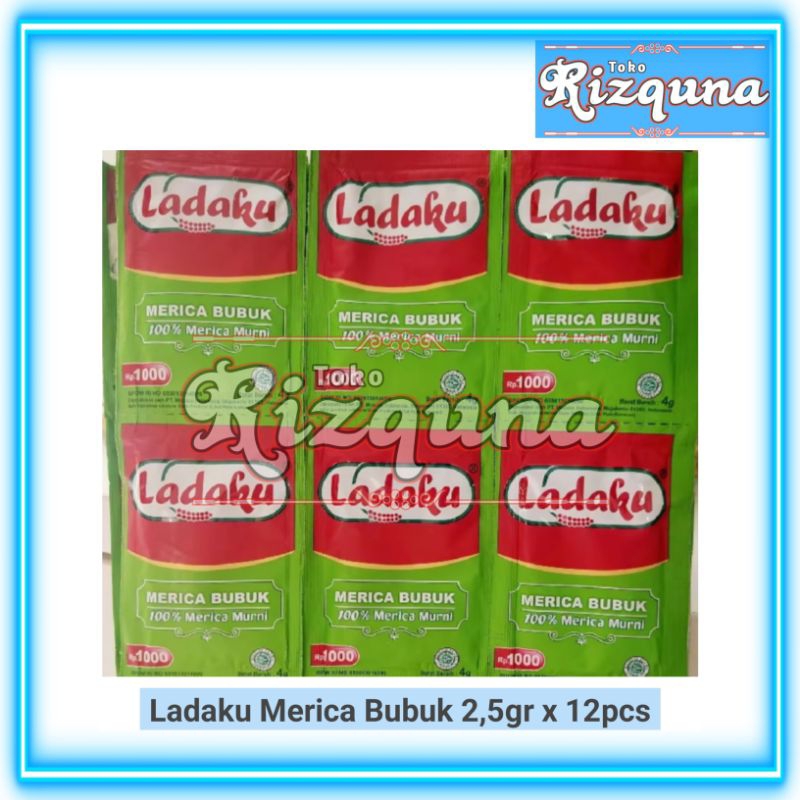 

Ladaku Merica bubuk sachet 2,5gr | harga untuk 1rcg (12pcs)