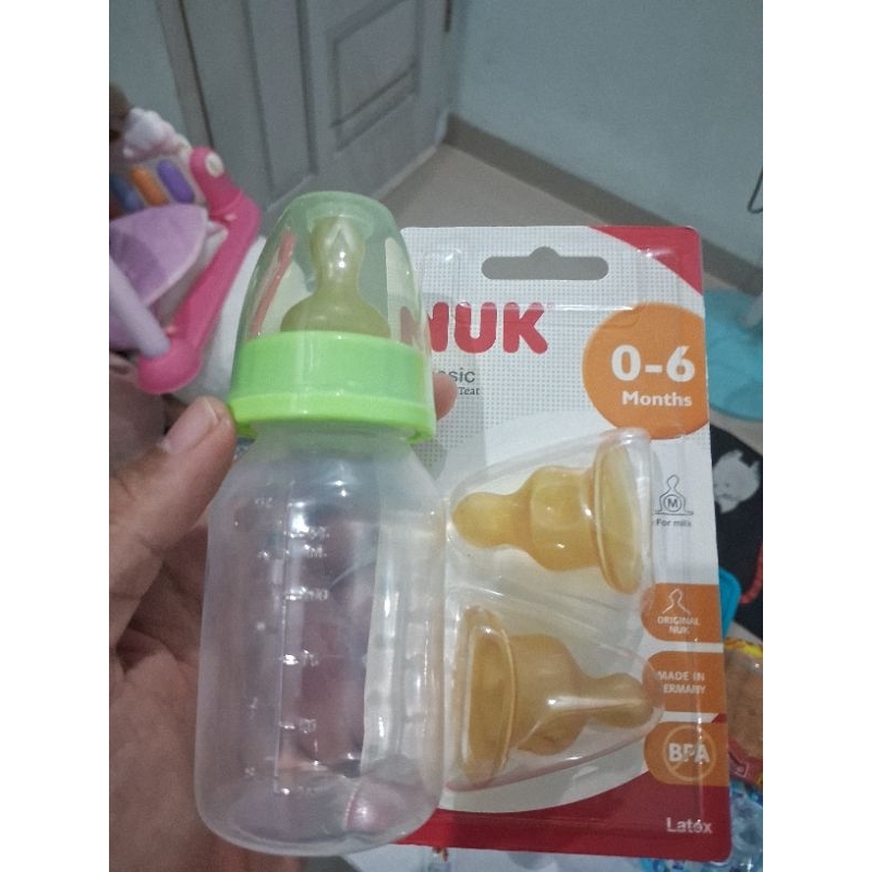 Dot Botol Bayi + Nipple NUK 125 ml