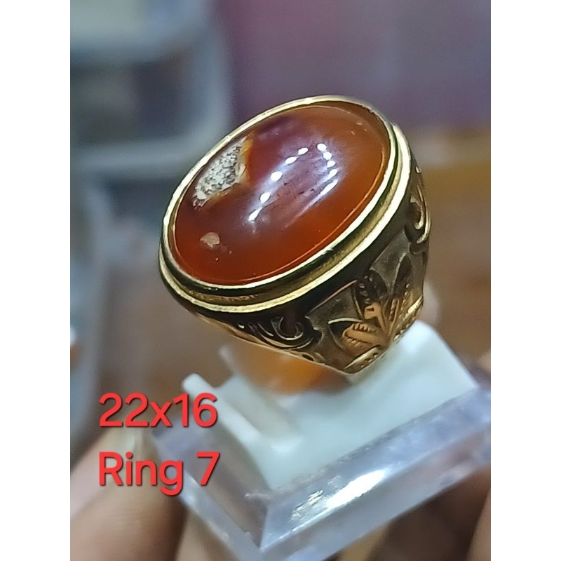 SIZE,7 NATURAL AKIK COMBONG MADU 22X16