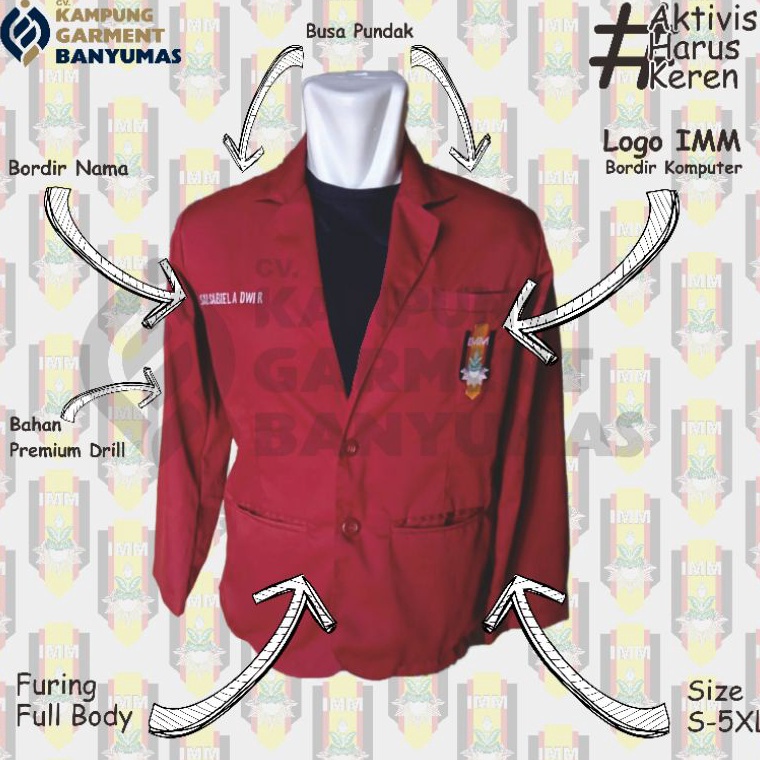 KODE O67Z Jas IMM Ikatan Mahasiswa Muhammadiyah Ready Stok Satuan