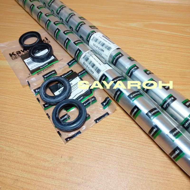 As Shock Depan+Seal Shock+Seal Debu Kawasaki Ninja 150 RR Ninja 150 R ORI Tipe Drat