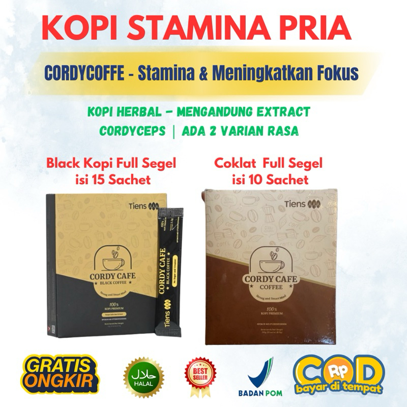 

Cordy Cafe Coffe Stamina Pria Kuat Alami Kopi Stamina Pria dan Wanita Cordyceps Kopi Tiens Coffe Jamu Stamina Kopi Penambah Stamina Anti Lelah