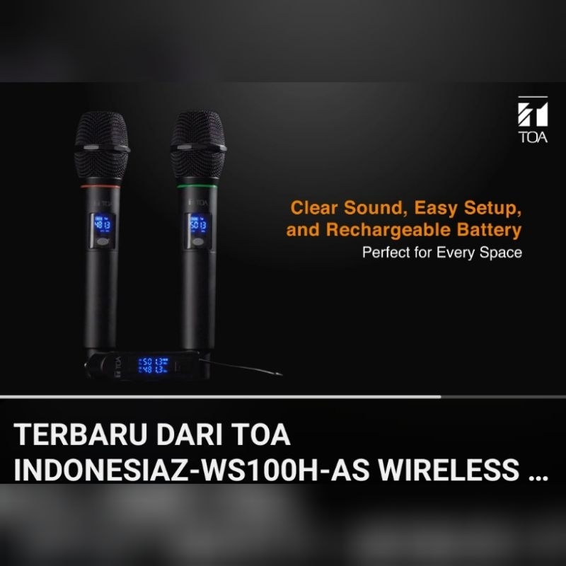 Toa Microphone wireless Z WS100H AS