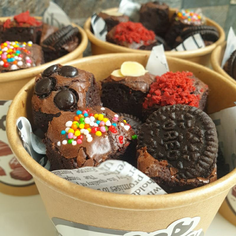 

Brownies Bite Cup 16oz isi 24pcs by RF Pawon