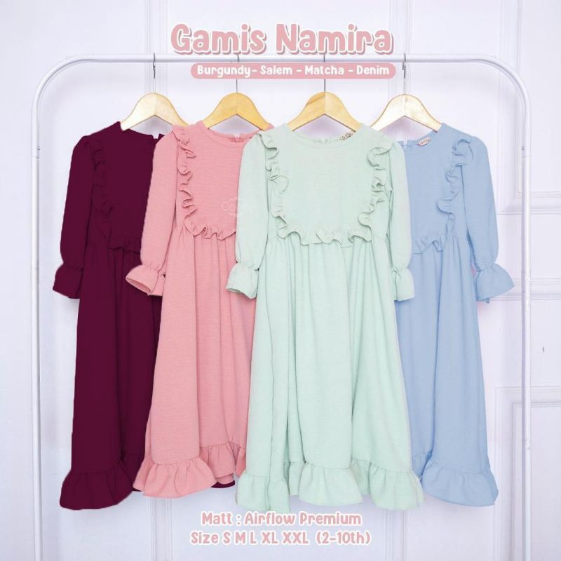 Gamis Namira / Gamis Candy / Gamis Crinkle / Gamis Anak Lucu / Gamis Anak Murah / Gamis Putih Anak /