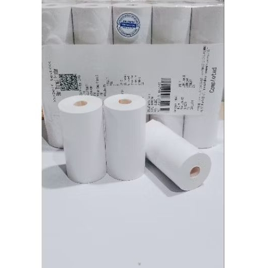 

Kertas Sticker Label Thermal 57X30 58X30 Coreles 10roll