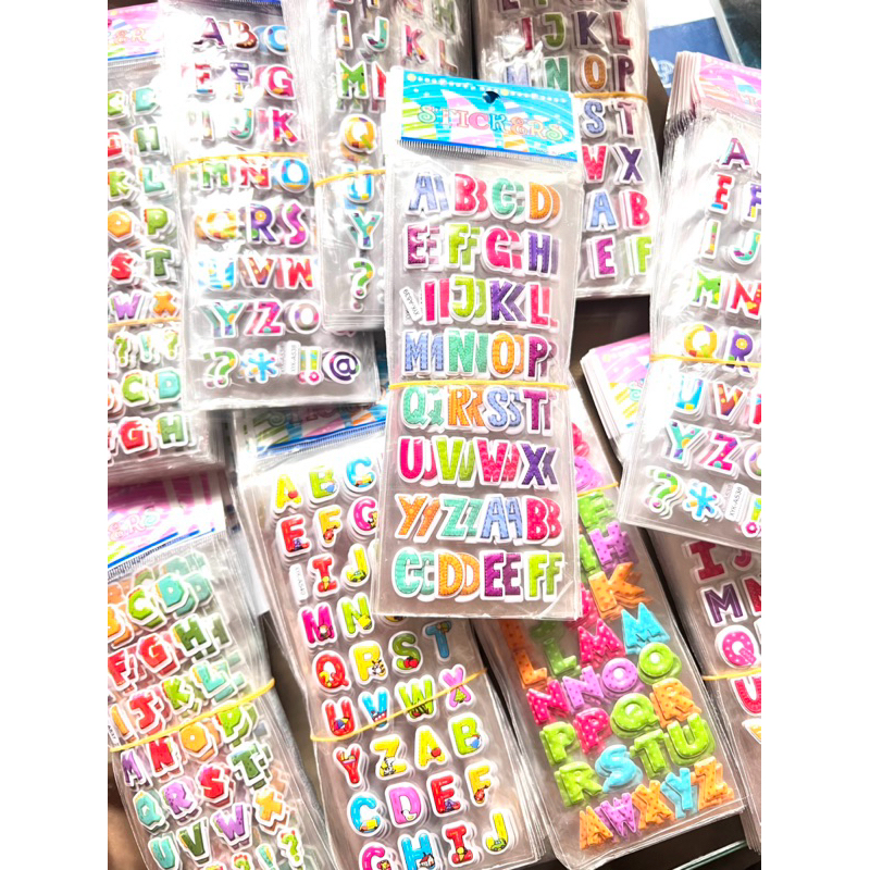 

Stiker Timbul Stiker Karakter 3D Alfabet