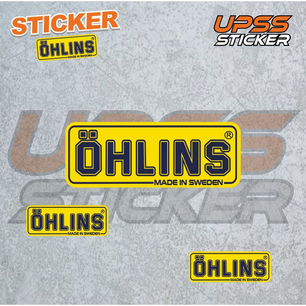 

Stiker Sticker ohlins Logo Brand Band Aesthetic Journal Clothing Basic Casing Striping Tempel Label Merk Dinding Graftac Vinyl High Quality decal