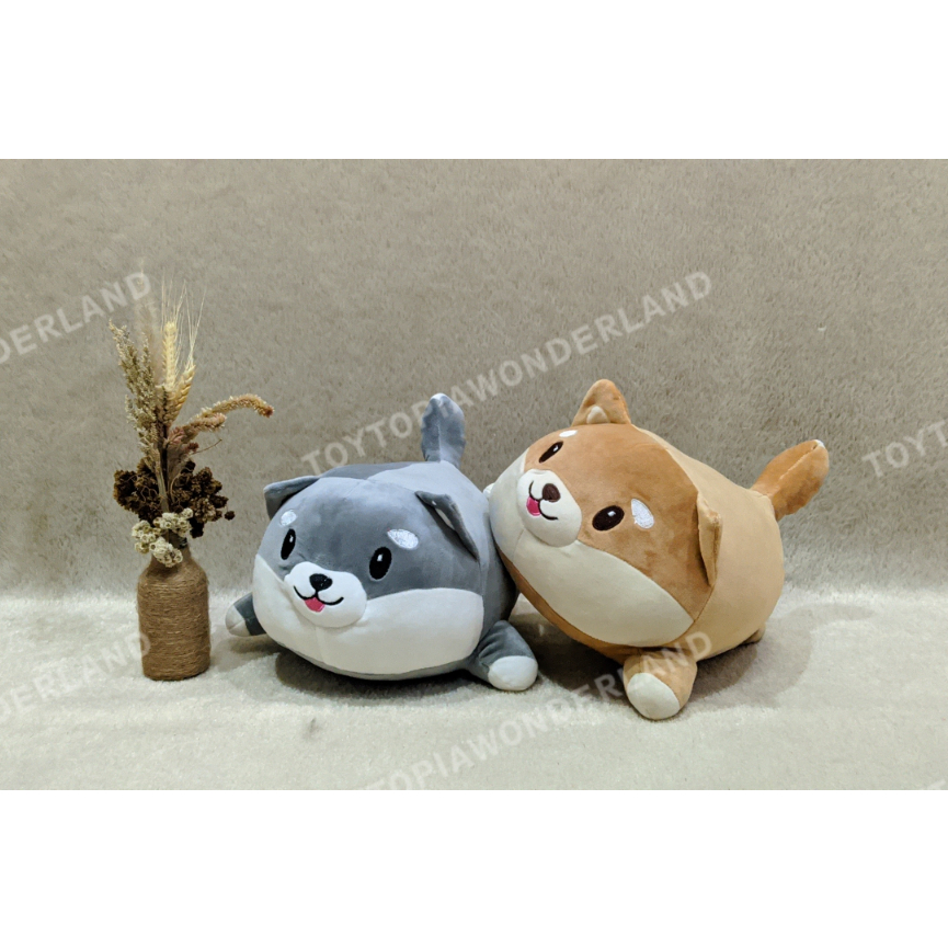 TTW Boneka Anjing Shiba Boneka Lying Dog Shiba Cute Ukuran L