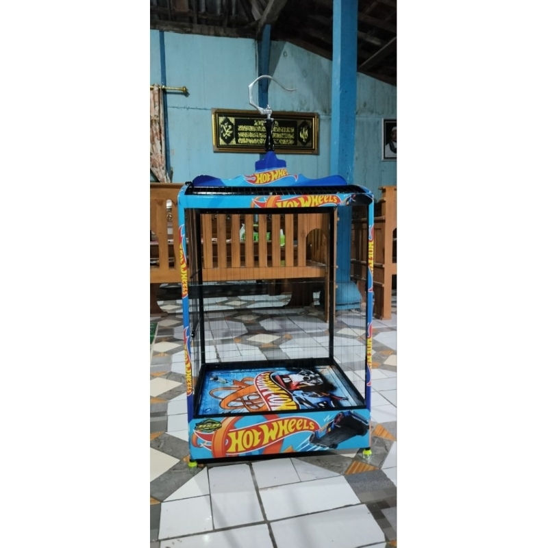 Sangkar Kotak Ruji Senar