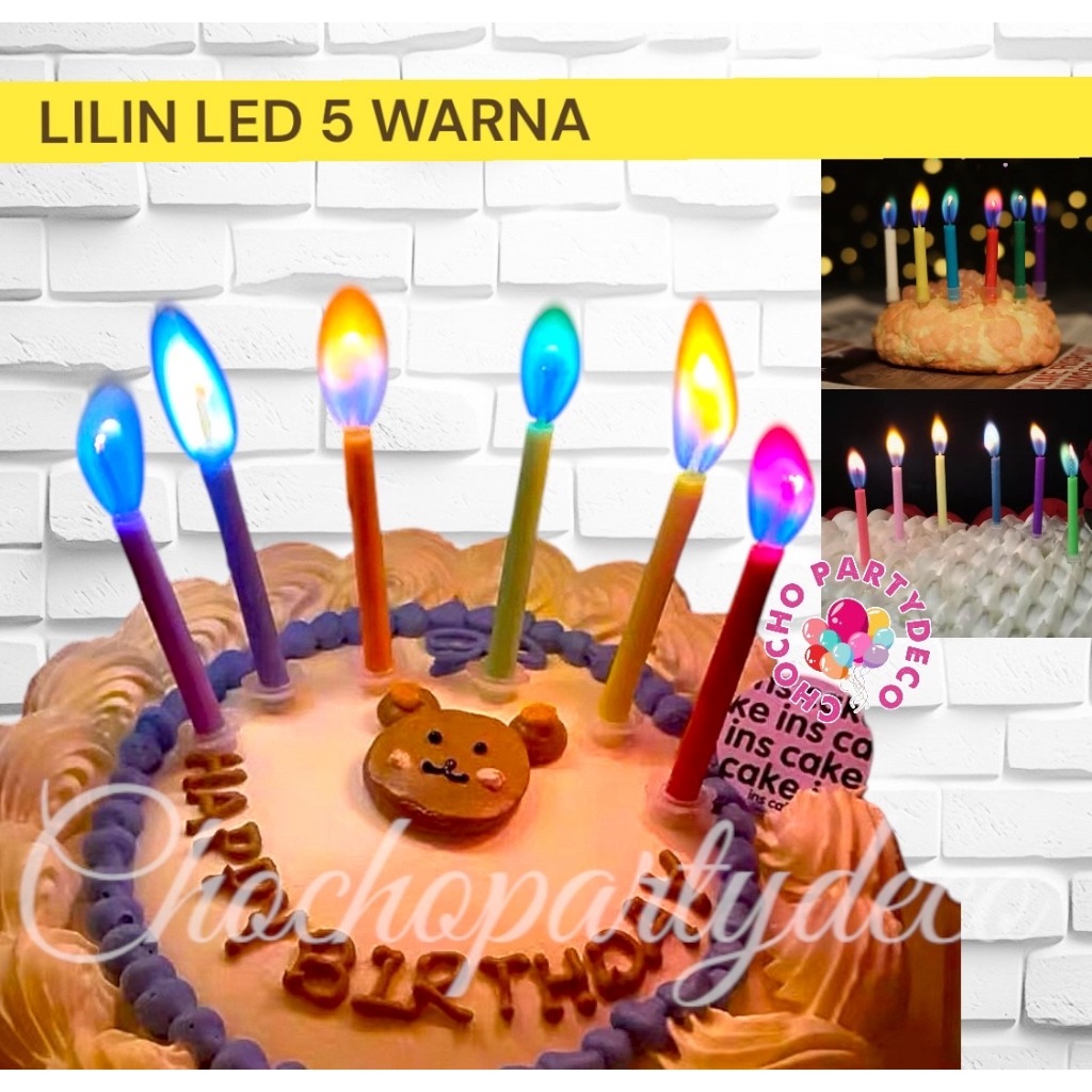 LILIN LED 5 WARNA / Lilin Api Warna Colored Flame