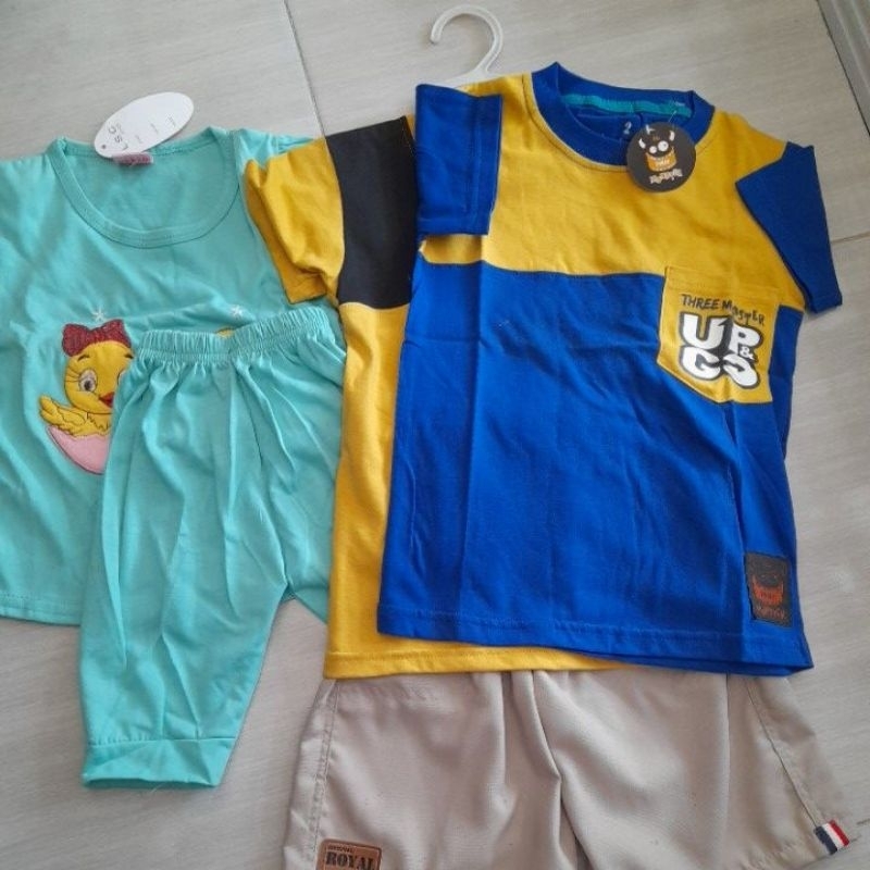 Setelan baju anak 1thn cewek cowok