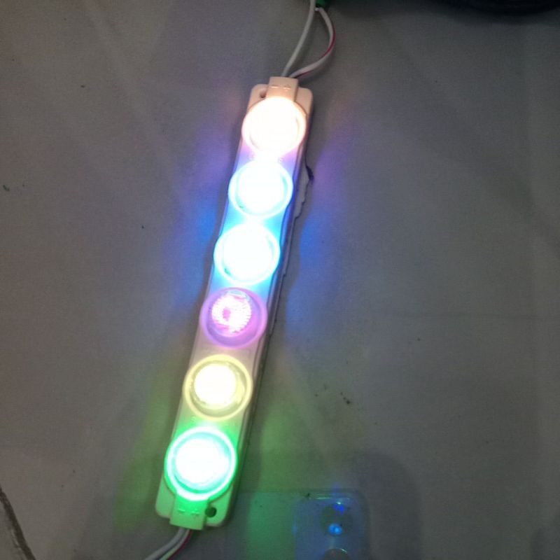 led 6 mata rgb warna warni 12 volt 24volt