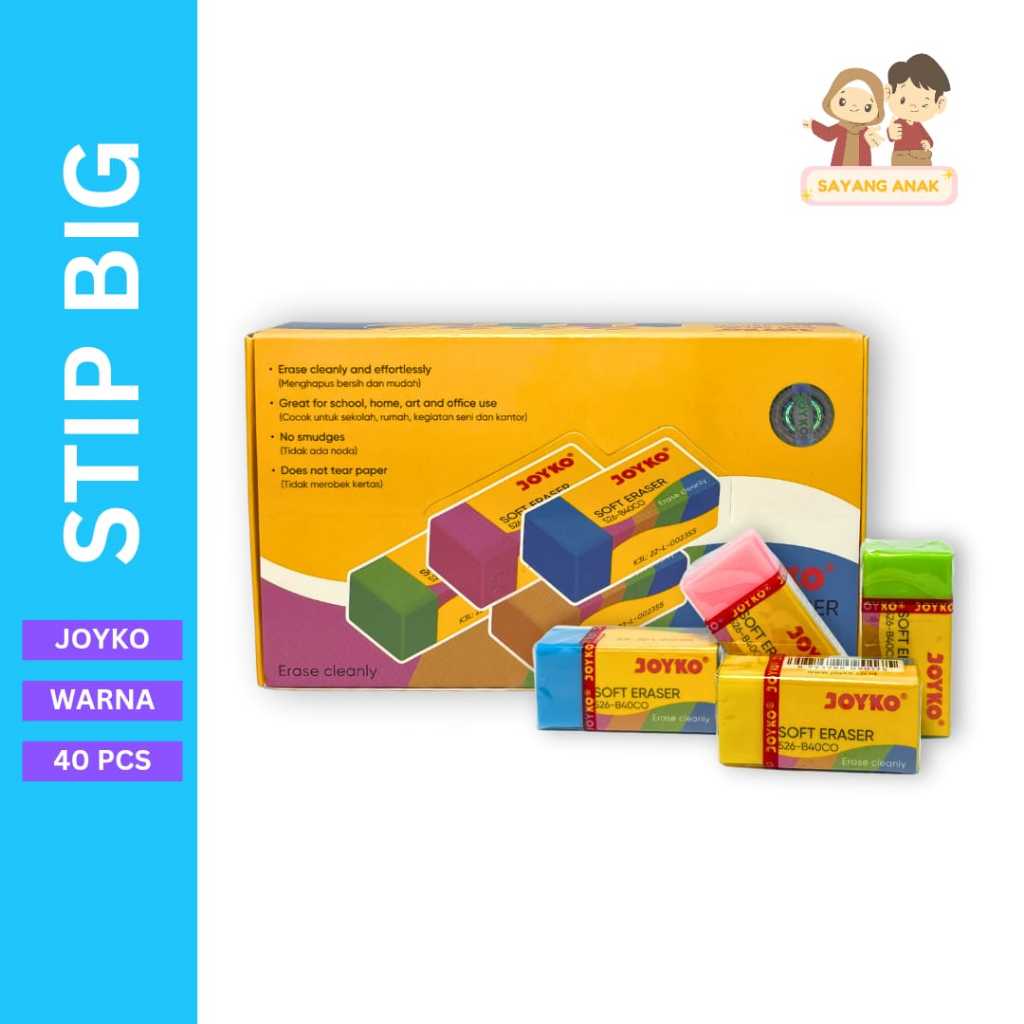 

[READY] Penghapus Warna Joyko - Stationery