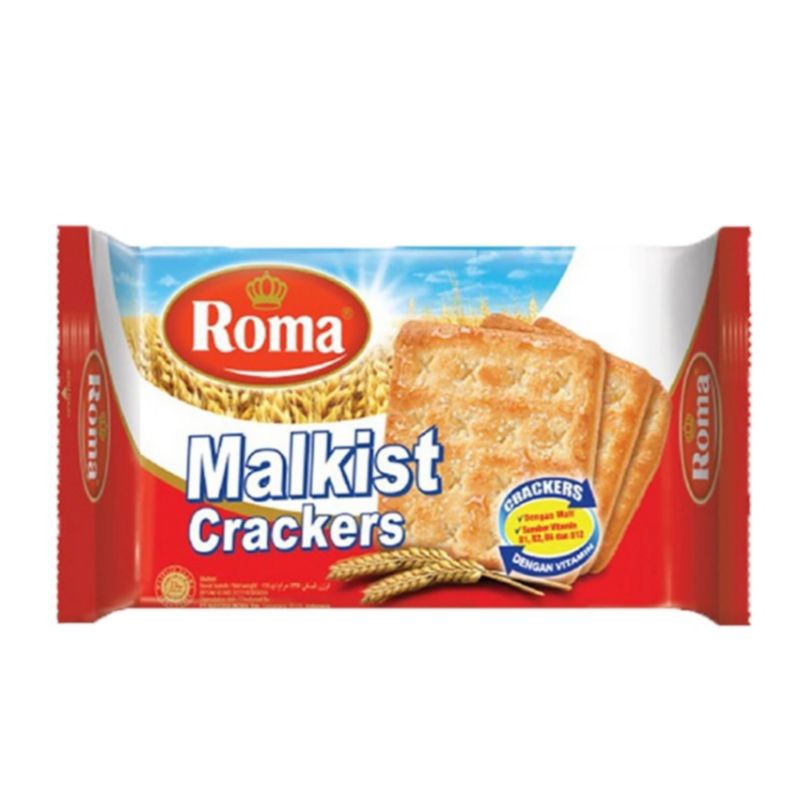 

Roma Malkist / Malkist Crackers / Abon / Keju Manis / Belgian Chocolate / Cokelat Kelapa / Keju Tabur