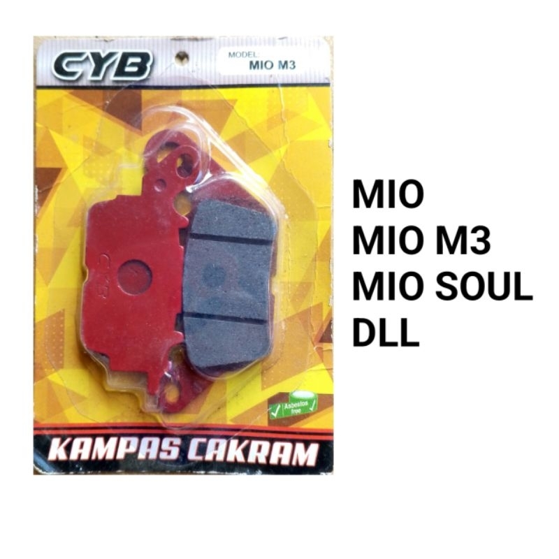 Kampas Rem Cakram motor merk CYB - Kampas Rem CYB motor Yamaha MIO, MIO M3, MIO SOUL DLL - Kampas Re