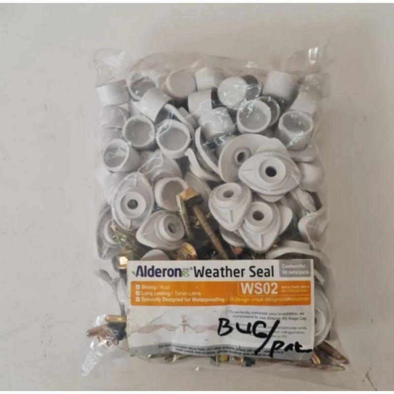 Sekrup Roofing Alderon RS, Solartuf / PVC Gelombang Greca Roma 50psc/pax