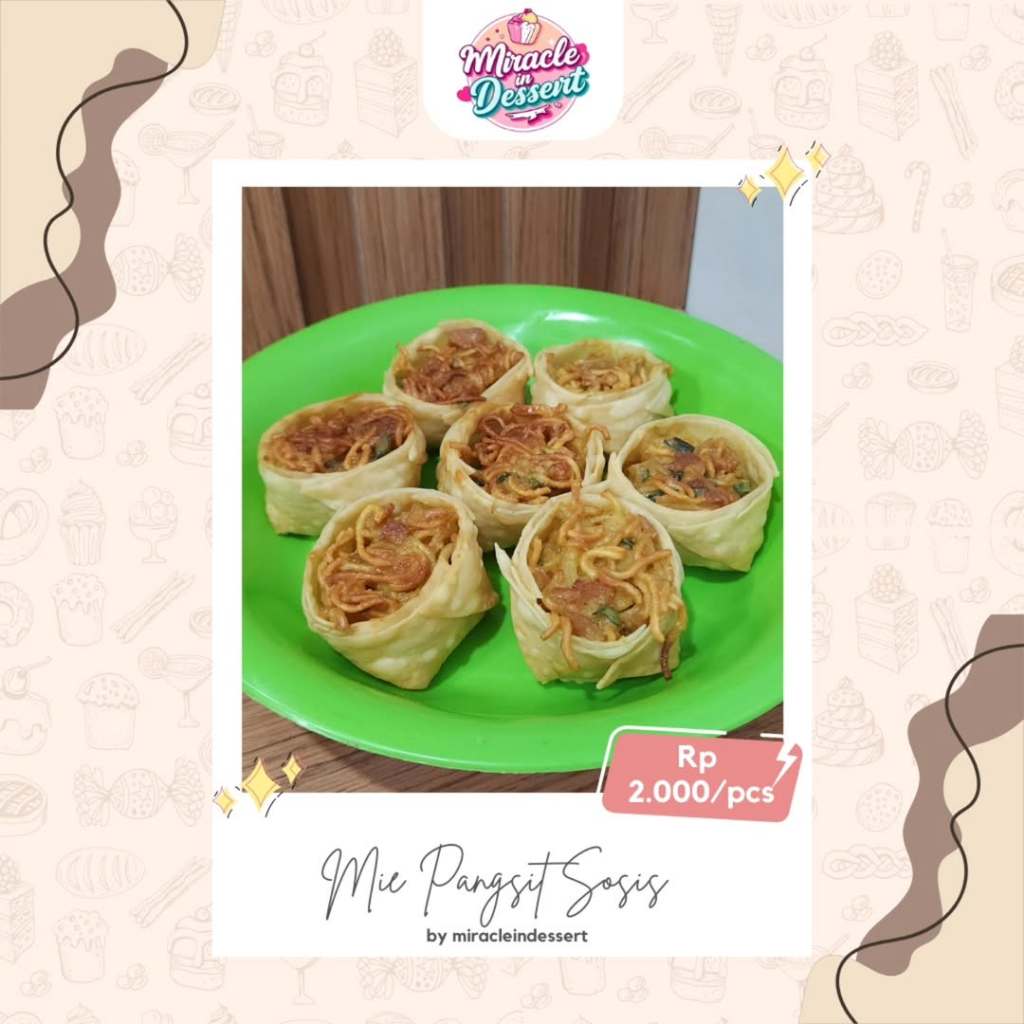 

Pangsit Mie Sosis Ayam / Sapi