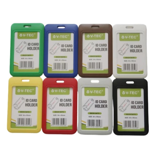 

NAME TAG ID CARD HOLDER V-TEC HARD CASE IDCH 5475 CASING TEBAL WARNA WARNI