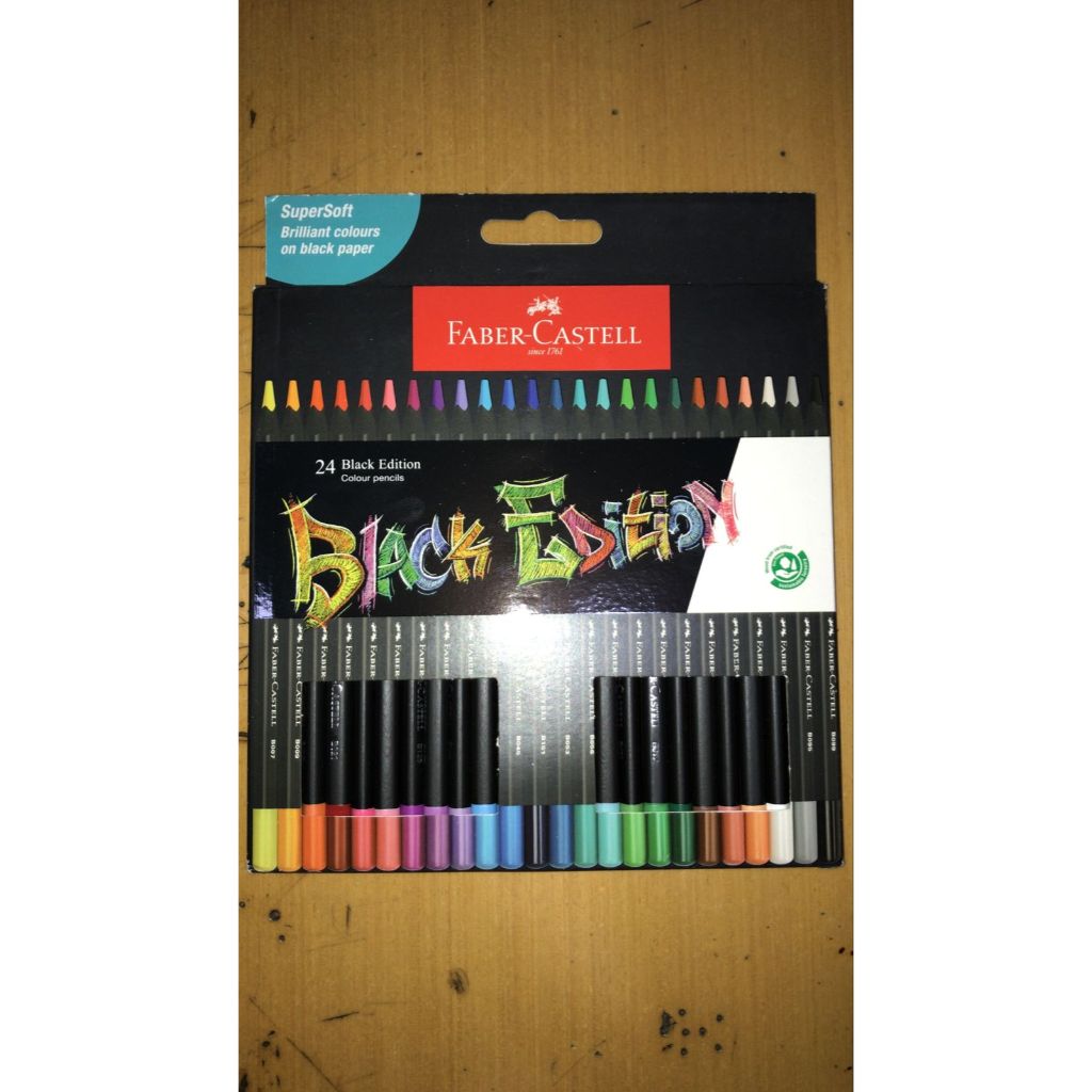 

FABER CASTELL 24 COLOUR PENCILS BLACK EDITION