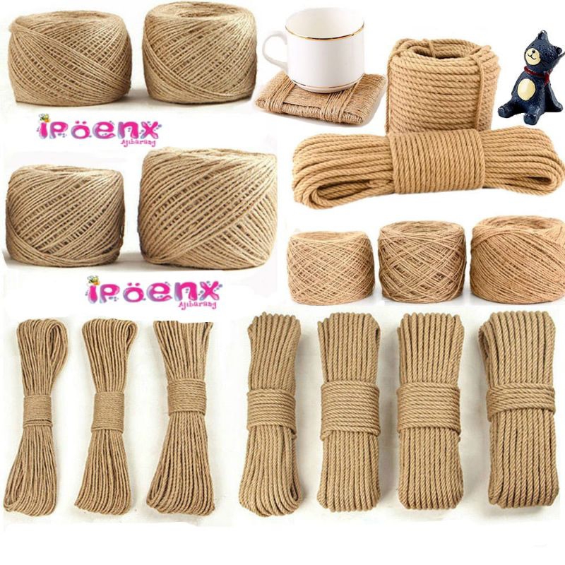 

TALI RAMI/TALI GONI/TALI MAKRAM ( 5M)/TALI RAMI 5M CM / TALI GONI / TALI KADO /BENANG COKLAT/ TALI RAMI KADO,/ TALI GONI COKLAT,,/ HIASAN KADO